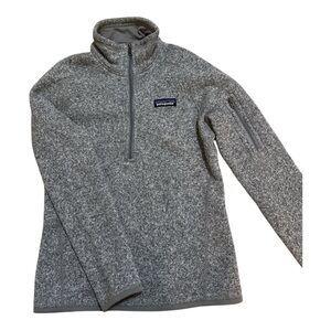 Patagonia Heathered Gray Fleece Pullover